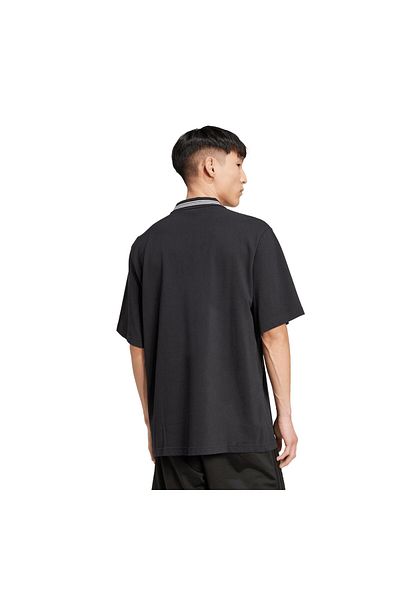 adidas JW5897-E Loose Polo Ανδρικό T-Shirt Μαύρο