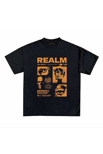 RawNox تيشيرت مطبوع بتصميم Realm للجنسين