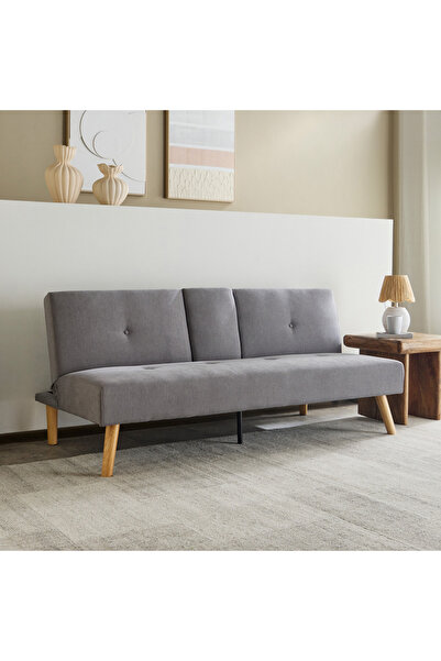 Home Box أريكة Hobbs NXT القماشية بثلاثة مقاعد مع حاملين للأكواب