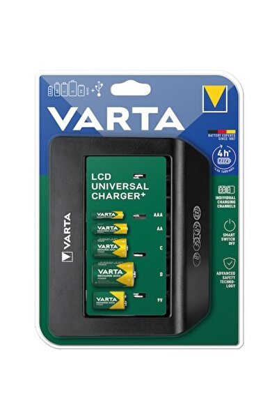 Varta Încărcător universal LCD+ 57688, AA/AAA/C/D/9V