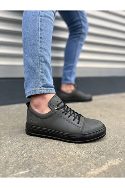 EBRUS TREND Jet-152 Cool Lace-Up Skin Men's Casual Sports Classic Shoes Cst - Smoked