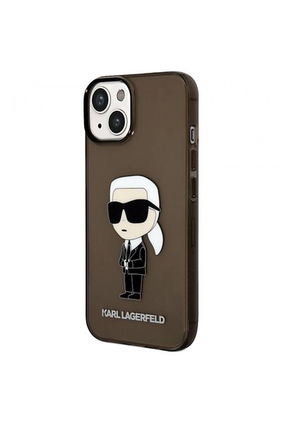 Karl Lagerfeld IML Ikonik NFT Protective Case for iPhone 14 Plus, Black