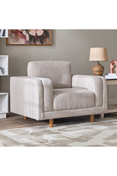 Home Box كرسي بذراعين من قماش بورتلاند