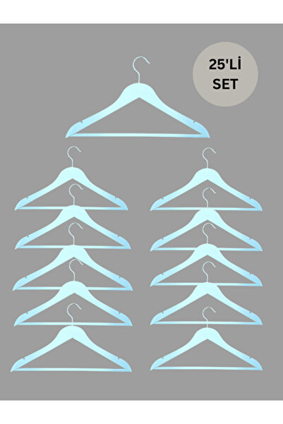 ZD HOMEDITING Gömlek Askısı Barlı 25'Lİ SET