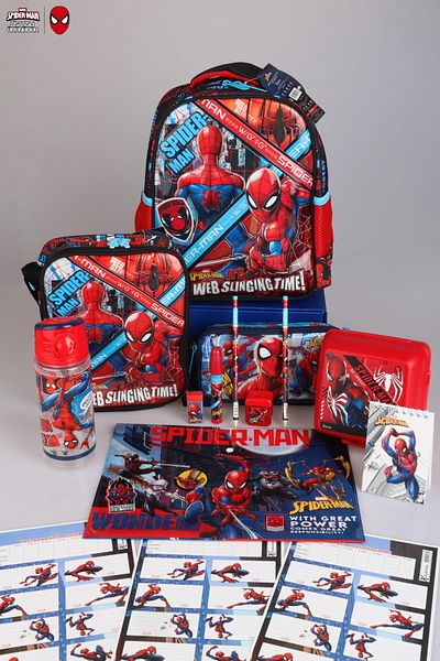 SPIDERMAN ЛИЦЕНЗИРАН С DEKOMUS ЕДНО ОТДЕЛЕНИЕ МАЛЪК РАЗМЕР 32 СМ ЗА ДЕТСКА ГРАДИНА, ЧАНТИЧКА ЗА ОБЯД И МОЛИВ, ТЕРМОС,