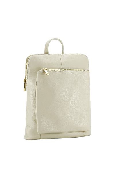 SOFILINE Rucsac din piele naturală crem, transformabil în geantă 1001 123