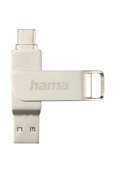 Hama Stick USB C-Rotate Pro, USB-C 3.1/3.0, 512 GB, 90 MB/s, Argintiu