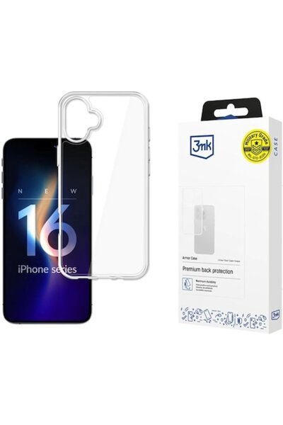 3MK Θήκη Armor για iPhone 16, Διαφανής