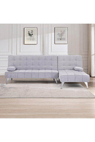 Home Box Movo Newton-5 Seater Fabric Reversible Corner Sofa Bed