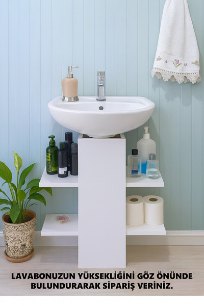 258 MoLife Lavabo Altı Düzenleyici Banyo Rafı Düzenleyici Raf Dolap