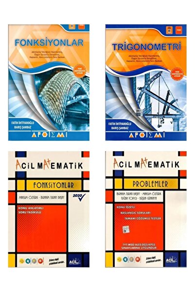 Apotemi Yayınları APOTEMİ YAYINLARI FONKSİYONLAR - TRİGONOMETRİ ACİL YAYINLARI FONKSİYONLAR PROBLEMLER FASİKÜL SET