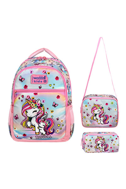 Maynimos Primary School Bag Set - Children's School Bag + Lunch + Pen Holder