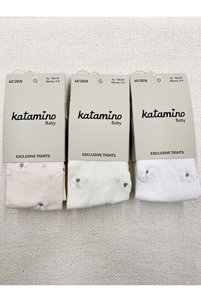 Katamino Sılasu Printed Thin Baby Pantyhose