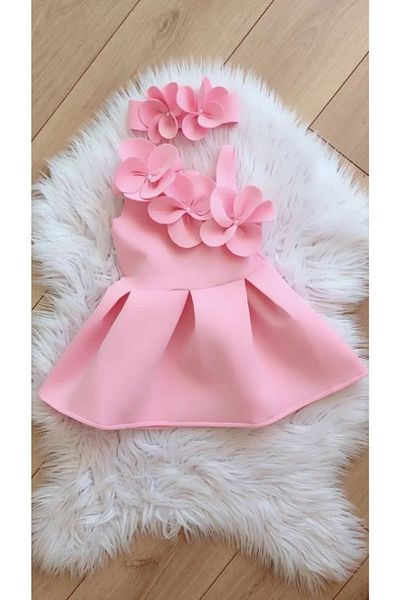 ayasofia kids Rochie albă florală pentru fetiță