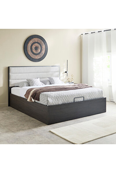 Home Box Veneto Hydraulic Storage King Bed - 180x200 cm