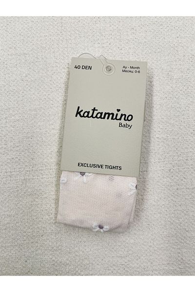 Katamino Sılasu Printed Thin Baby Pantyhose