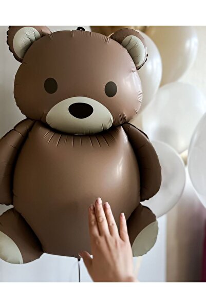 party world 1 Piece – Cute Brown Teddy Bear Foil Balloon – 90 cm