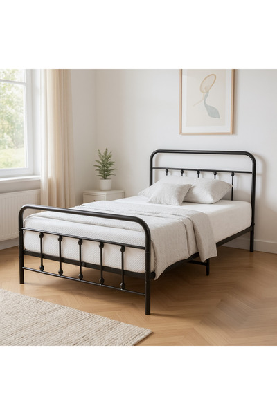 Home Box Movo Arcadia Metal Queen Bed - 140x200 cm