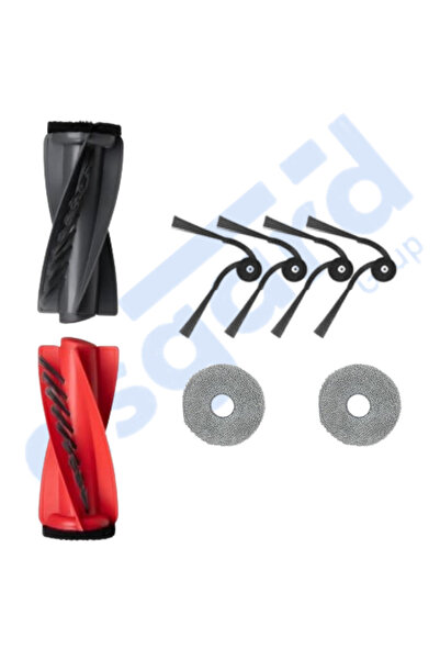 Asgard Grup Roborock Saros 10R-Q Revo Curv X Συμβατό 1 κύρια βούρτσα 4 πλαϊνέ...