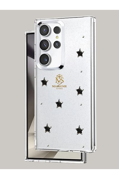 Massemr Samsung Galaxy S24 Ultra Compatible Luxury Patterned Silicone Case – Stylish Protective Back Cover