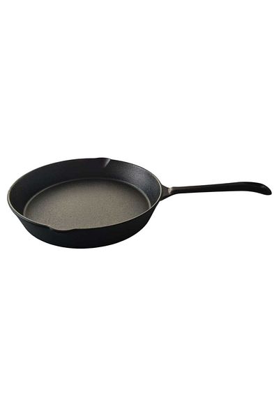 SDX Market Universal Cast Iron Frying Pan with Cast Handle, Schmitter, 25 cm, Black
