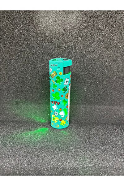 KKK Renkli Işıklı Metal Çakmak