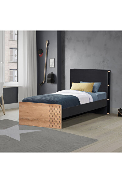 Home Box Jordan Single Smart Bed with Headboard Storage - 90x200 cm