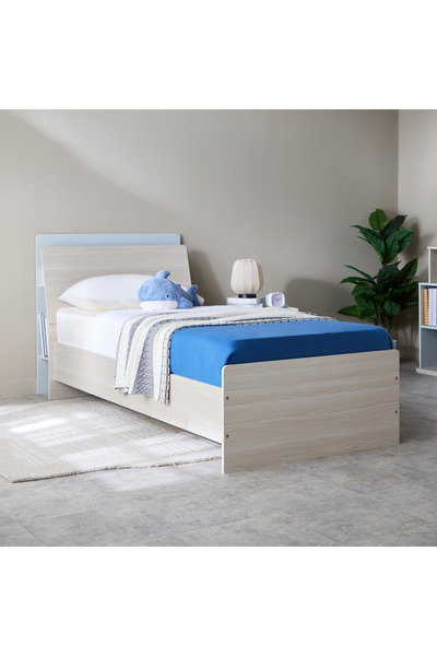 Home Box سرير سكاي فردي مع لوح رأسي للتخزين - 90×200 سم