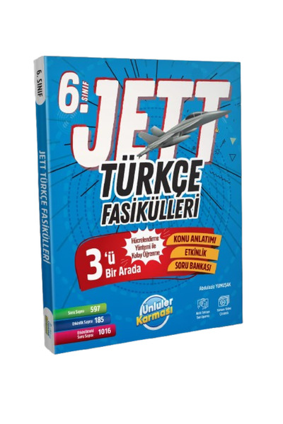 Ünlüler Karması 6. Sınıf JETT Türkçe Fasikülleri ve Telefon Tutucu