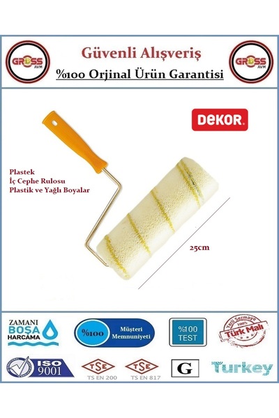 Dekor Plasdek Tavan Boya Rulosu - 25CM