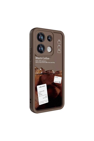 HTstore حافظة Xiaomi المتوافقة مع Redmi Note 13 4G مع حماية للكاميرا وطبقة خلفية مطبوعة Zore Classy Cover