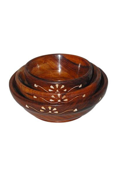 Generic Next GEN Bowl Set Wooden Decorative Serving Bowl