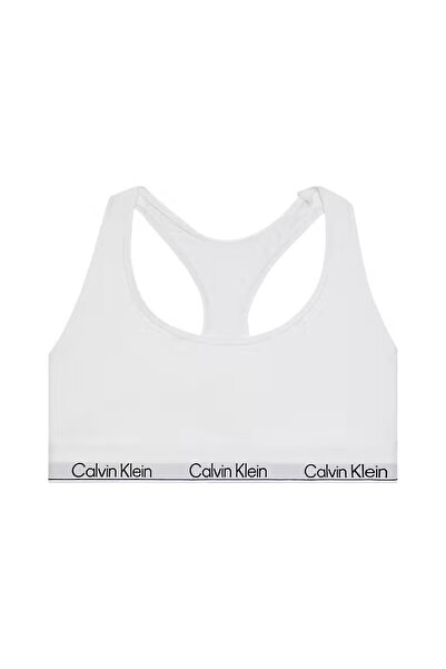 Calvin Klein Női racerback logós csíkos bralette - fehér