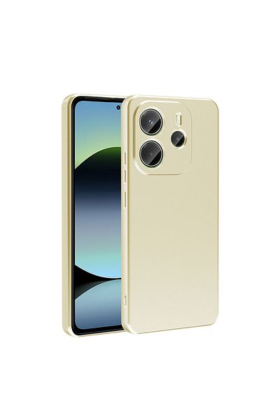 HTstore حافظة هاتف Redmi Note 14 4G متوافقة مع Xiaomi من Zore Premier - ذهبي
