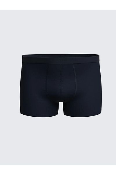 LC Waikiki Ανδρικό μπόξερ 3 τεμαχίων Navy Blue Standard Fit Cotton Flexible