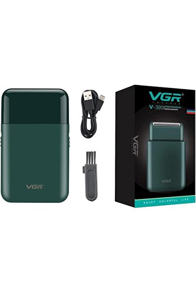 VGR V-390 Professional Electric Ultra Thin Rechargeable Shaver, Men's Electric Razor Black