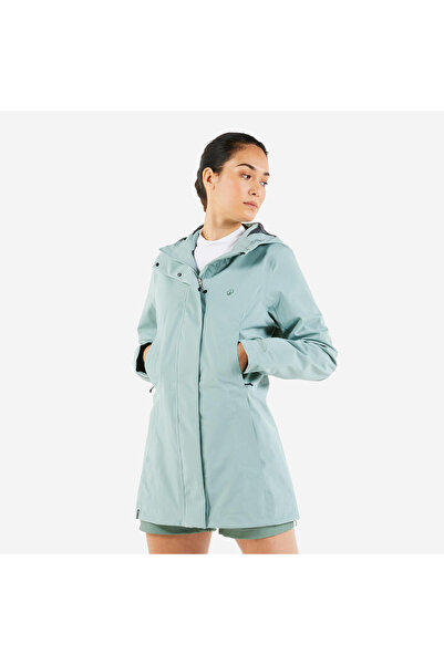 Decathlon Tribord Women's Sailing Raincoat - Light Green - Sailing 500