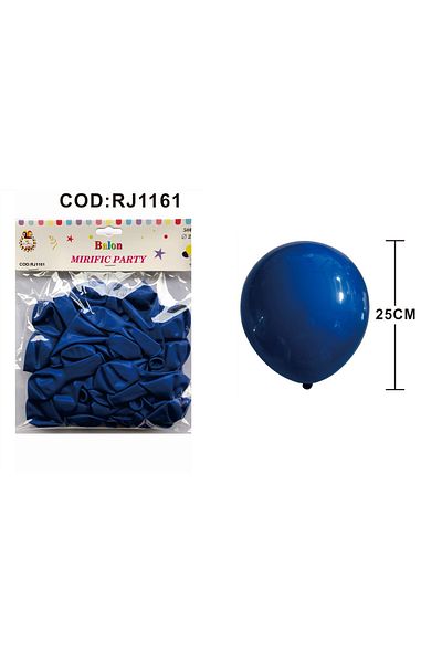 SDX Market Set of 50 Latex Balloons, Dark Blue, 25 cm