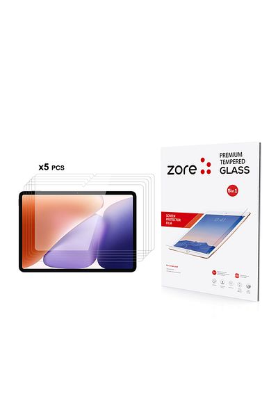 HTstore واقي شاشة من الزجاج المقوى للكمبيوتر اللوحي Xiaomi Pad 7 Zore 5in1