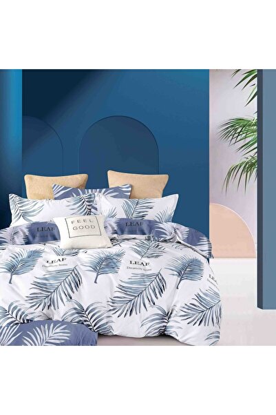 OEM Lenjerie de pat, 4 Piese, Bumbac Finet, Multicolor 155x230cm, 2 Fete de perna 55x80cm