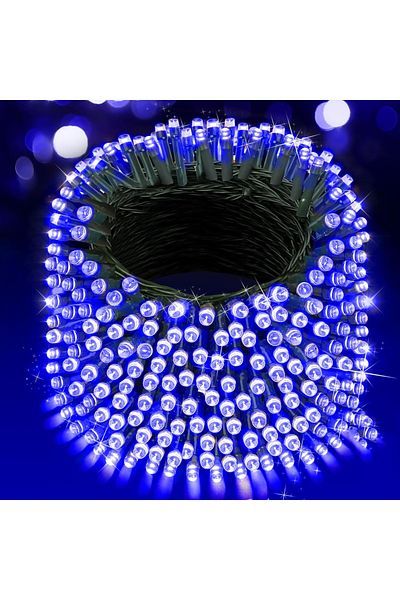 OEM Instalație liniară de brad de Crăciun, 80m, 800 LED-uri, 8 efecte luminoase, albastru
