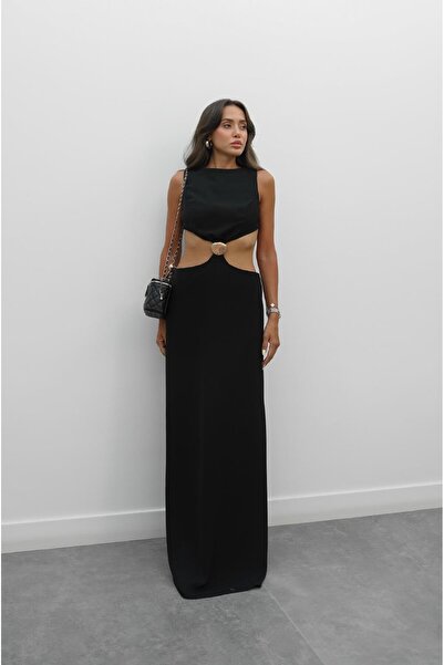 Havoş Black Seashell Accessory Dress