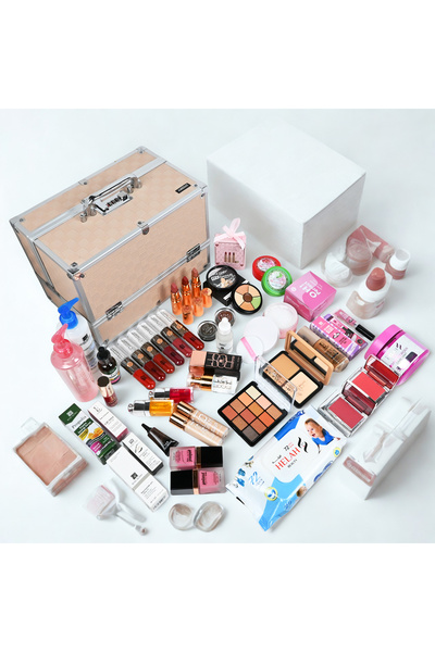 DIALA ROSE Divided Iron Makeup Bag | Professional Makeup Box and Organizer