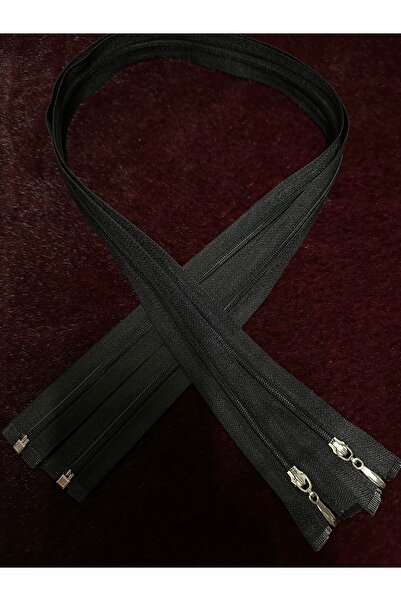 e tuhafiye 2 черни ципа с фини зъбци, отворени в долната част, за жилетки, жи...