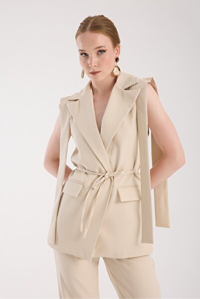 amurpars بدلة بنطلون من القماش الفاخر باللون البيج