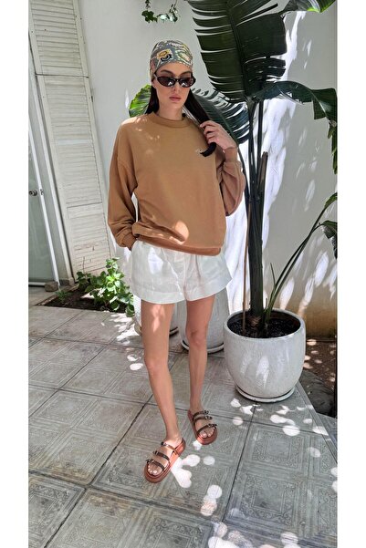 Eataly Shoes 3Strip Memory Sole Slippers Tan