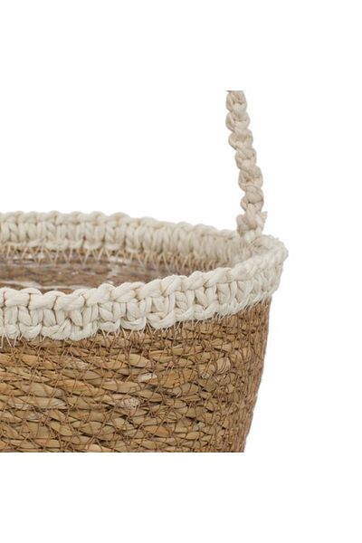 TOPI TOY Accesoriu decorativ rotund din macrame, suspendabil, diametru 17 cm, inaltime 15 cm