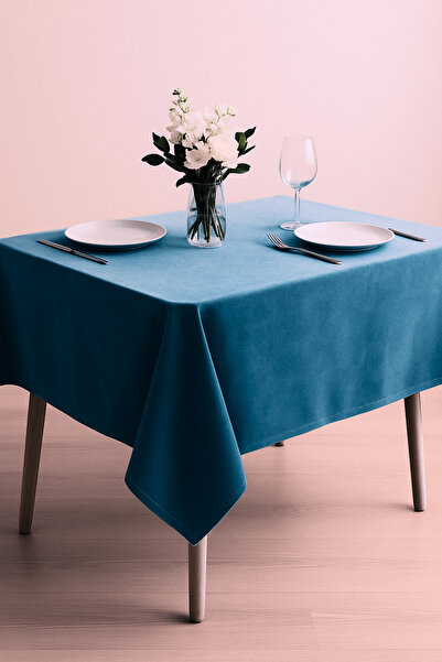 Royalty VELVET D Teksturirano NAVLAKA ZA STOL U PETROLNOJ BOJI