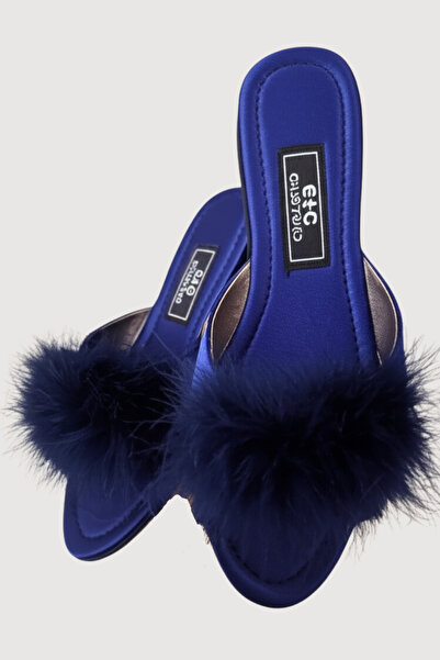 vory Жіночі сині безпідбортні пухнасті весільні подарункові домашні капці VR.G01.80C.Y01