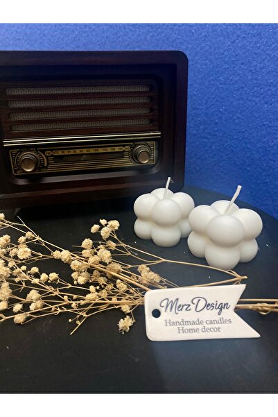 Merz Design Decor %100 Doğal Soya Wax mini Bubble Mum (1 adet)